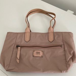 Frye lavender tote bag
